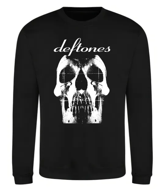 Світшот Deftones skull Чорний фото