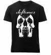 Чоловіча преміум футболка Deftones skull Чорний фото