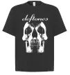 Футболка Оверсайз Deftones skull Черный фото