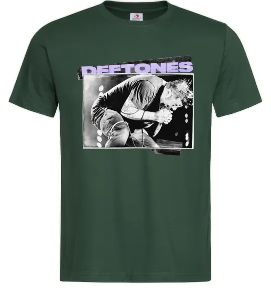 Мужская футболка Deftones photo Темно-зеленый фото
