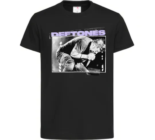 Дитяча футболка Deftones photo Чорний фото