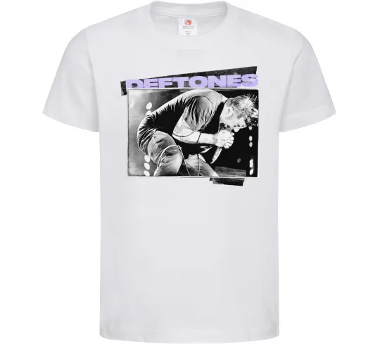 Дитяча футболка Deftones photo Білий фото