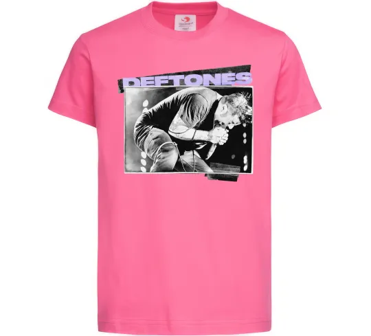Дитяча футболка Deftones photo Яскраво-рожевий фото