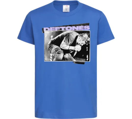 Дитяча футболка Deftones photo Яскраво-синій фото