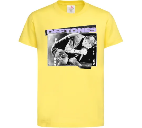 Дитяча футболка Deftones photo Лимонний фото