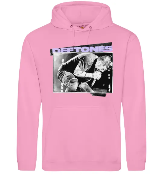 Женская толстовка (худи) Deftones photo Розовый фото