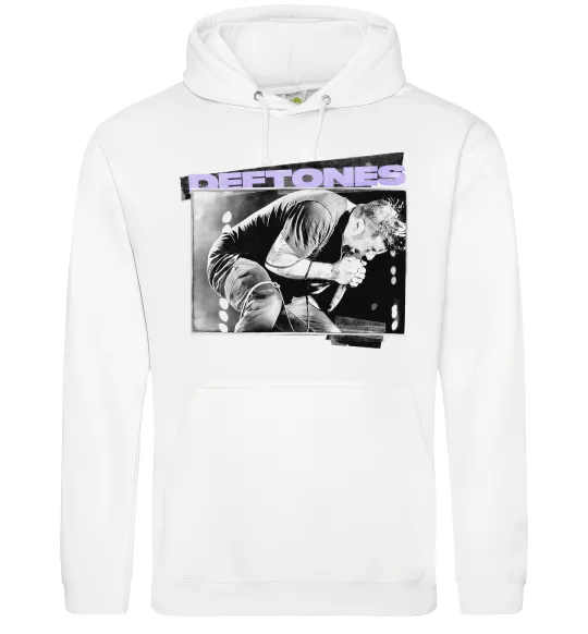 Жіноча толстовка (худі) Deftones photo Білий фото