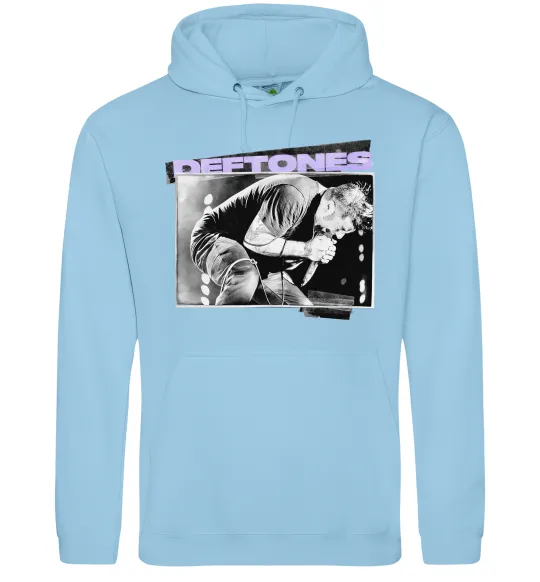 Женская толстовка (худи) Deftones photo Голубой фото