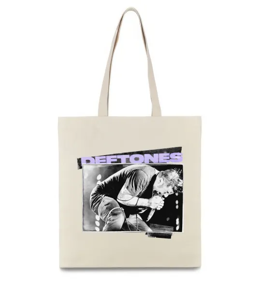 Эко-сумка Deftones photo Бежевый фото
