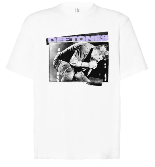 Футболка Оверсайз Deftones photo Белый фото