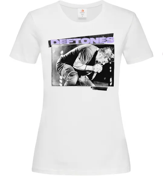 Женская футболка Deftones photo Белый фото