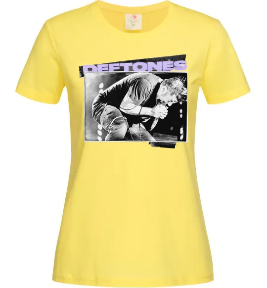 Женская футболка Deftones photo Лимонный фото