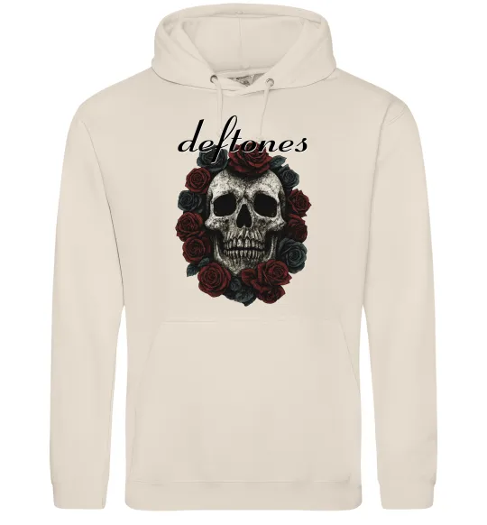 Мужская толстовка (худи) Deftones skull and roses Таш фото