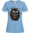Жіноча футболка Deftones skull and roses Блакитний фото