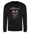Світшот Deftones skull and roses Чорний фото