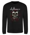 Світшот Deftones skull and roses Чорний фото