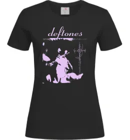 Женская футболка Deftones saturday night Черный фото