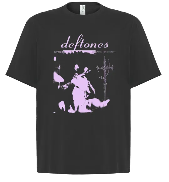 Футболка Оверсайз Deftones saturday night Черный фото