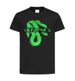 Дитяча футболка Deftones snake Чорний фото