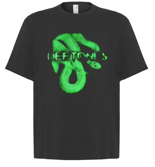 Футболка Оверсайз Deftones snake Черный фото
