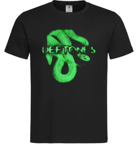 Чоловіча футболка Deftones snake Чорний фото