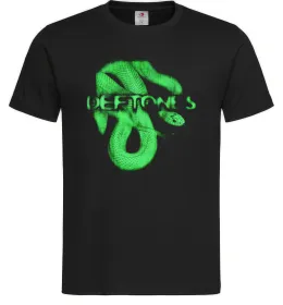 Мужская футболка Deftones snake Черный Мужская футболка Deftones snake Черный фото