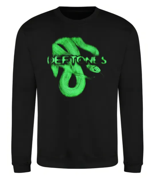 Свитшот Deftones snake Черный фото