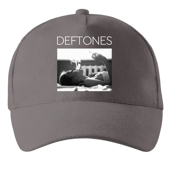 Кепка Deftones smoking Серый фото
