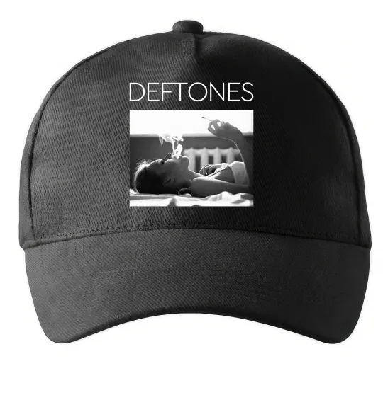 Кепка Deftones smoking Черный фото
