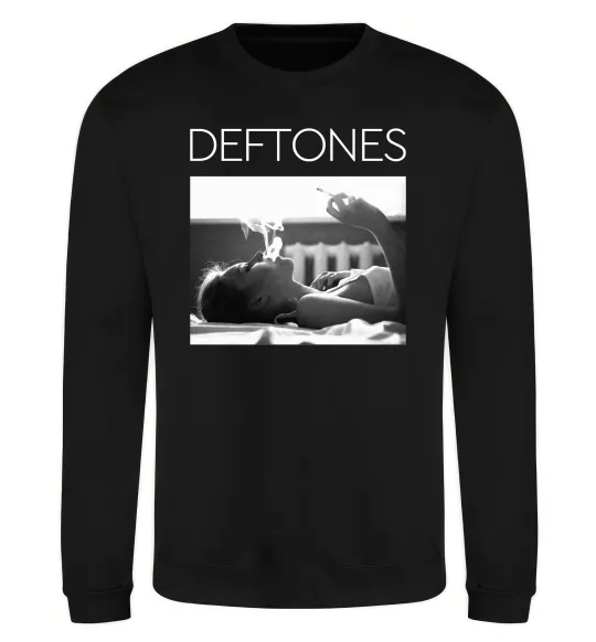 Світшот Deftones smoking Чорний фото