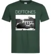 Мужская футболка Deftones smoking Темно-зеленый фото
