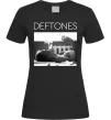 Женская футболка Deftones smoking Черный фото