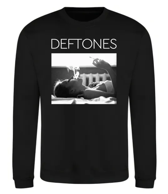 Світшот Deftones smoking Чорний фото