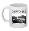 Чашка керамическая Deftones smoking Белый фото
