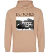 Чоловіча толстовка (худі) Deftones smoking Пісочний фото
