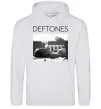 Женская толстовка (худи) Deftones smoking Серый меланж фото