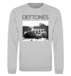 Світшот Deftones smoking Сірий меланж фото
