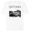 Футболка Оверсайз Deftones smoking Белый фото