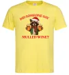 Мужская футболка Єнот з глінтвейном Лимонный фото