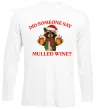 Лонгслив Єнот з глінтвейном Белый фото