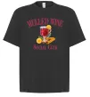 Футболка Оверсайз Mullef wine social club Чорний фото