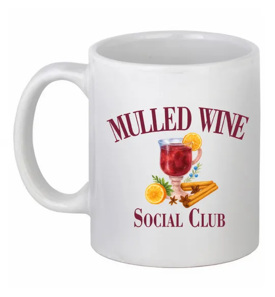 Чашка керамічна Mullef wine social club Білий фото