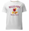 Мужская премиум футболка Mullef wine social club Белый фото