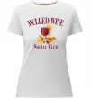 Жіноча преміум футболка Mullef wine social club Білий фото