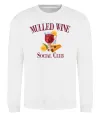 Свитшот Mullef wine social club Белый фото
