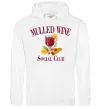 Женская толстовка (худи) Mullef wine social club Белый фото