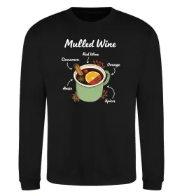 Свитшот Mulled wine Черный фото