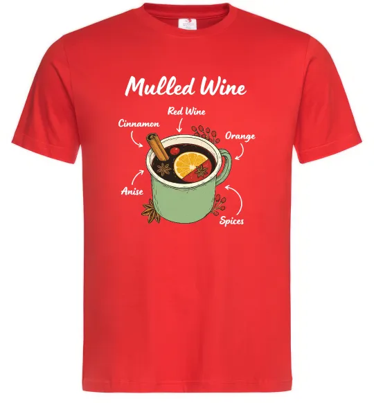 Чоловіча футболка Mulled wine Червоний фото