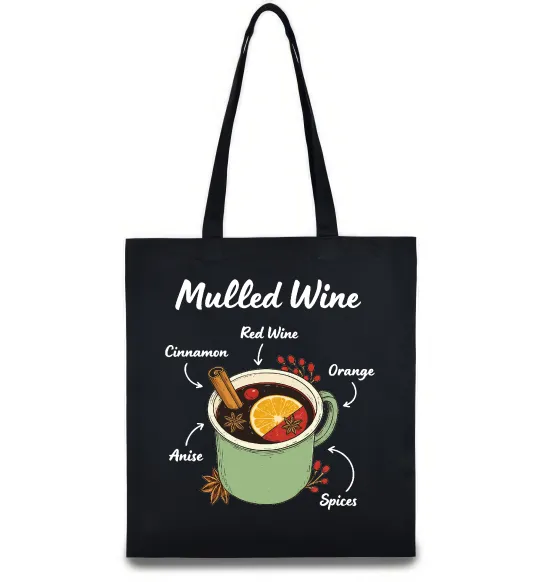 Эко-сумка Mulled wine Черный фото