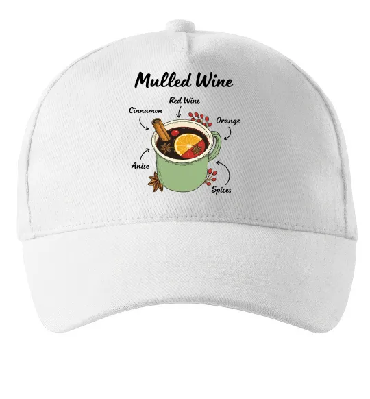 Кепка Mulled wine Белый фото